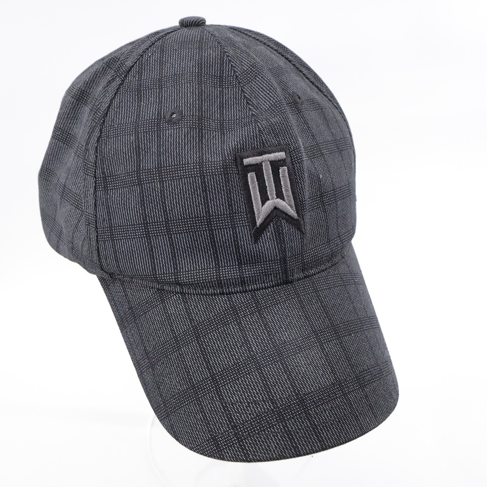 Nike Tiger Woods Collection Plaid Golf Hat Grey OSFM Mens OSFA